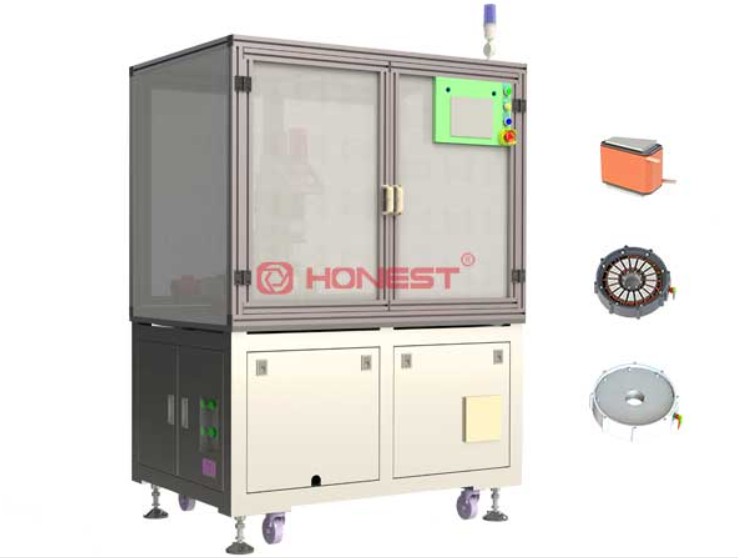 輪轂電機扁線分塊定子精密繞線機